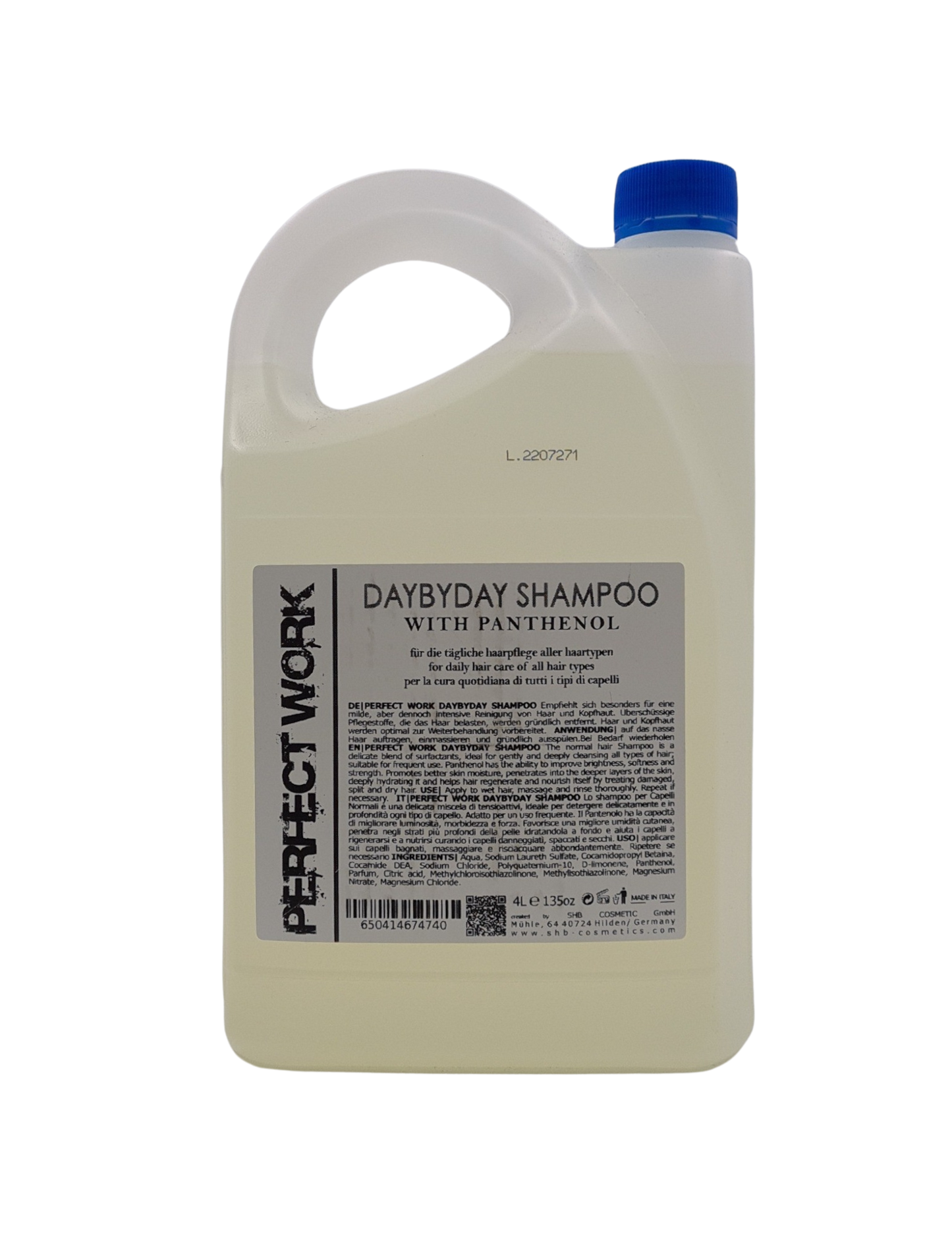 PERFECTWORK Day by day Shampoo mit Panthenol 4000ml Kanister