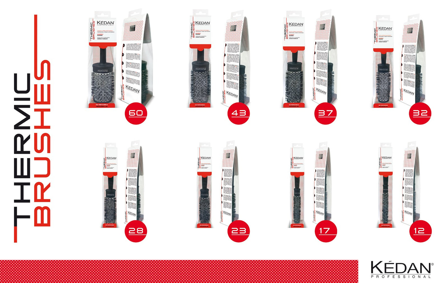 KEDAN THERMIC BRUSH 43mm Ø Thermobürste