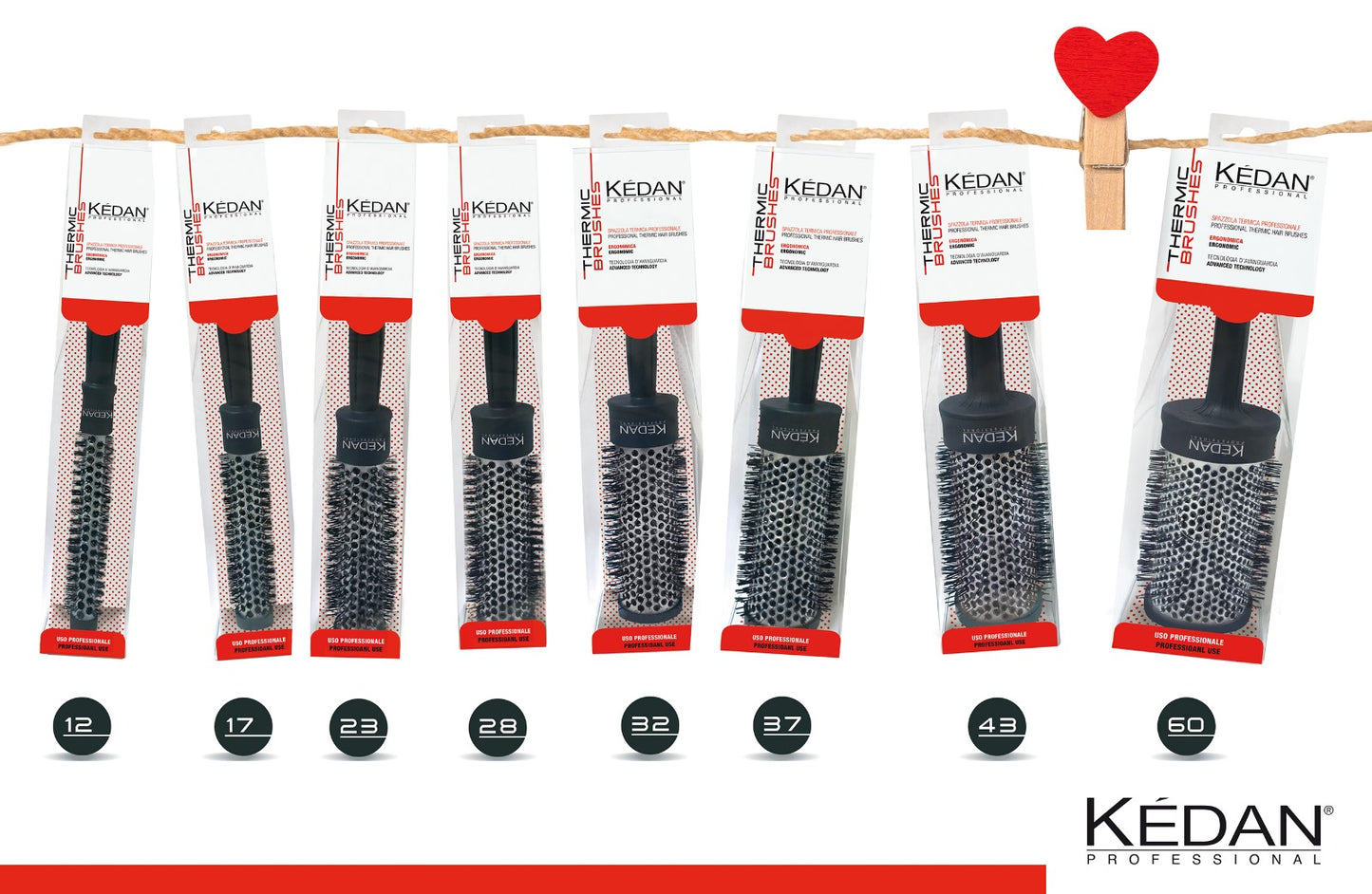 KEDAN THERMIC BRUSH 43mm Ø Thermobürste
